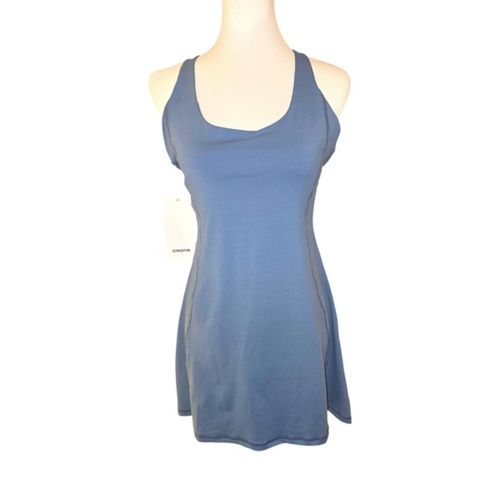 Womens Periwinkle Blue Strappy Back Athletic Tennis Dress‎ Size M/6 NEW